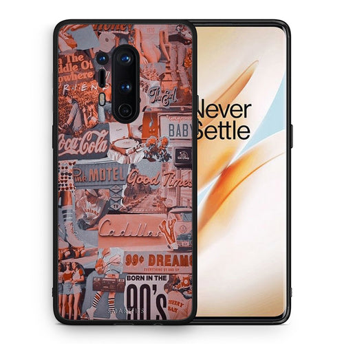 Θήκη OnePlus 8 Pro Born In 90s από τη Smartfits με σχέδιο στο πίσω μέρος και μαύρο περίβλημα | OnePlus 8 Pro Born In 90s case with colorful back and black bezels