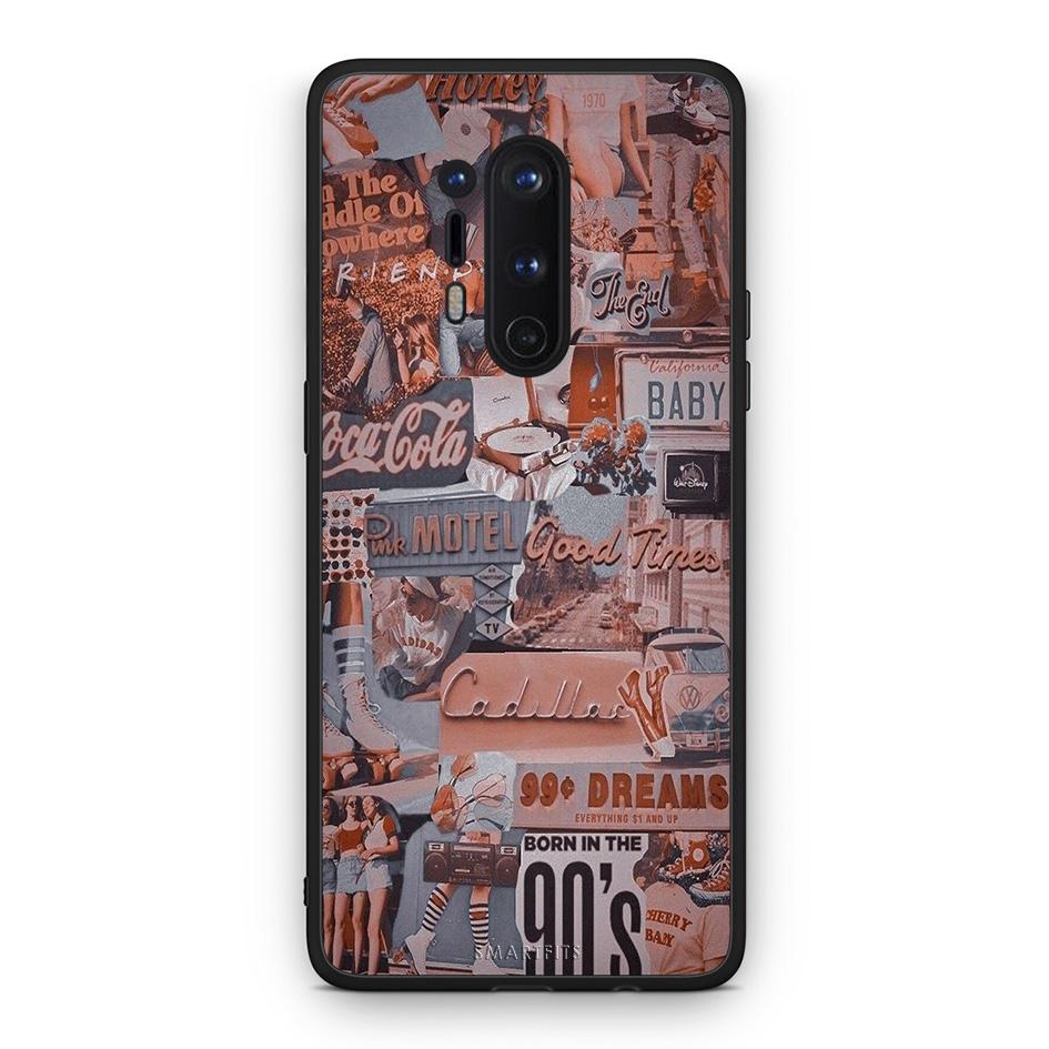 OnePlus 8 Pro Born In 90s θήκη από τη Smartfits με σχέδιο στο πίσω μέρος και μαύρο περίβλημα | Smartphone case with colorful back and black bezels by Smartfits
