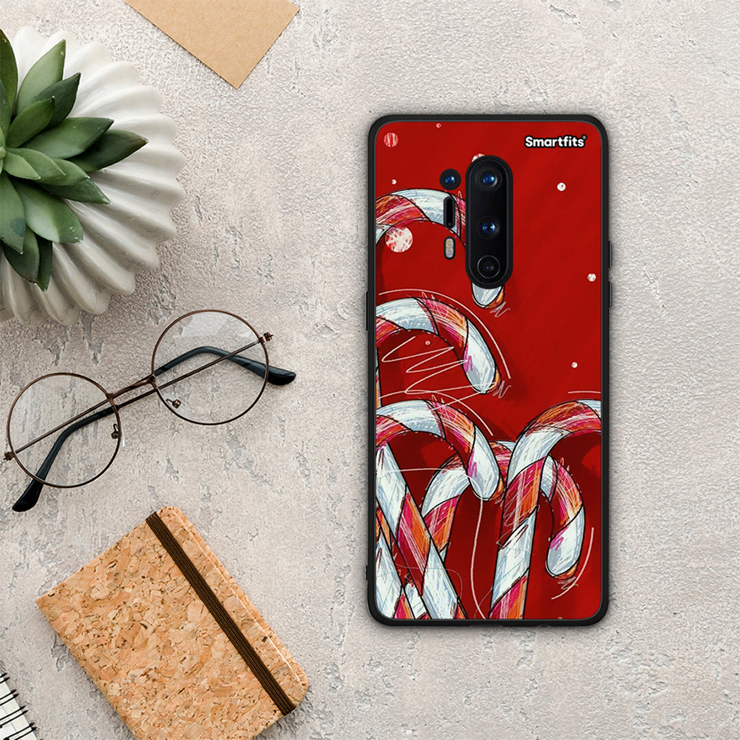 Candy Cane - OnePlus 8 Pro θήκη