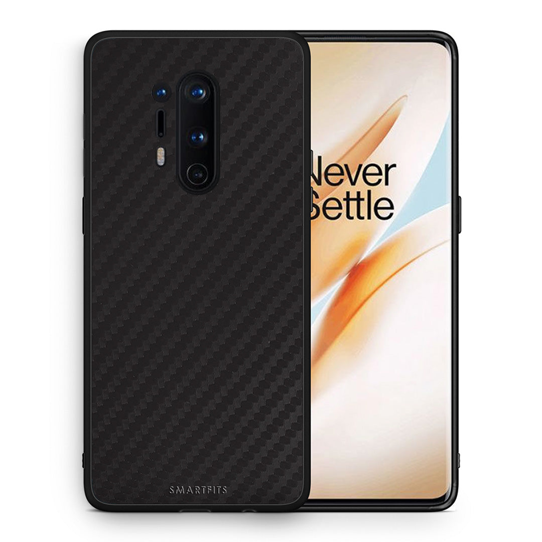Θήκη OnePlus 8 Pro Carbon Black από τη Smartfits με σχέδιο στο πίσω μέρος και μαύρο περίβλημα | OnePlus 8 Pro Carbon Black case with colorful back and black bezels