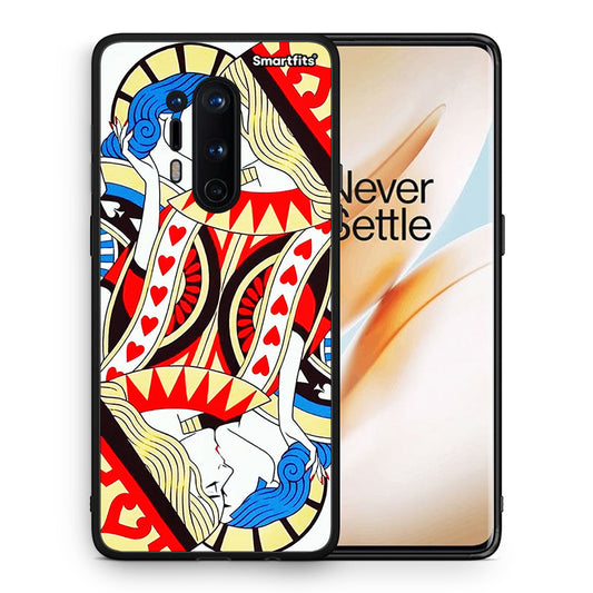 Θήκη OnePlus 8 Pro Card Love από τη Smartfits με σχέδιο στο πίσω μέρος και μαύρο περίβλημα | OnePlus 8 Pro Card Love case with colorful back and black bezels
