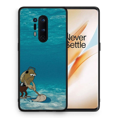 Θήκη OnePlus 8 Pro Clean The Ocean από τη Smartfits με σχέδιο στο πίσω μέρος και μαύρο περίβλημα | OnePlus 8 Pro Clean The Ocean case with colorful back and black bezels