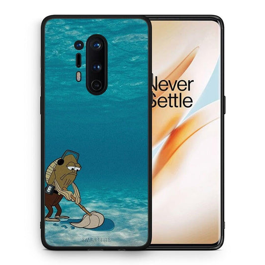Θήκη OnePlus 8 Pro Clean The Ocean από τη Smartfits με σχέδιο στο πίσω μέρος και μαύρο περίβλημα | OnePlus 8 Pro Clean The Ocean case with colorful back and black bezels