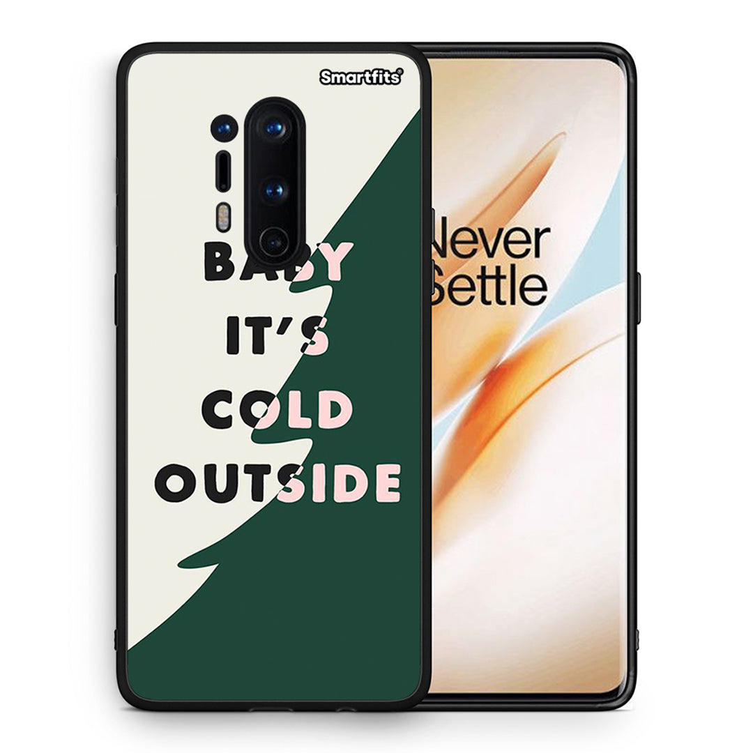 Θήκη OnePlus 8 Pro Cold Outside από τη Smartfits με σχέδιο στο πίσω μέρος και μαύρο περίβλημα | OnePlus 8 Pro Cold Outside case with colorful back and black bezels