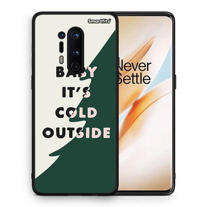 Θήκη OnePlus 8 Pro Cold Outside από τη Smartfits με σχέδιο στο πίσω μέρος και μαύρο περίβλημα | OnePlus 8 Pro Cold Outside case with colorful back and black bezels