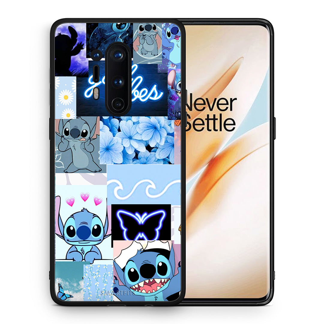 Θήκη Αγίου Βαλεντίνου OnePlus 8 Pro Collage Good Vibes από τη Smartfits με σχέδιο στο πίσω μέρος και μαύρο περίβλημα | OnePlus 8 Pro Collage Good Vibes case with colorful back and black bezels