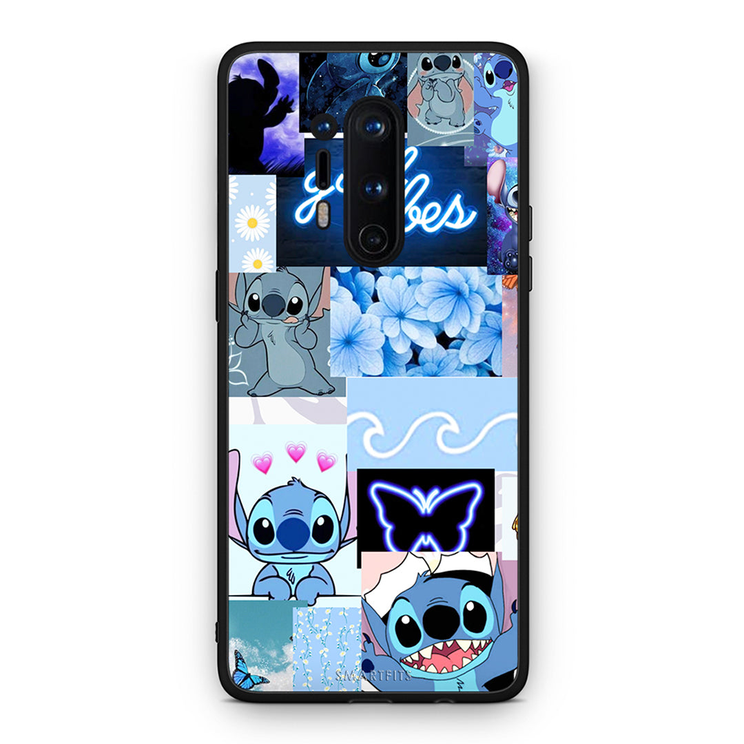 OnePlus 8 Pro Collage Good Vibes Θήκη Αγίου Βαλεντίνου από τη Smartfits με σχέδιο στο πίσω μέρος και μαύρο περίβλημα | Smartphone case with colorful back and black bezels by Smartfits