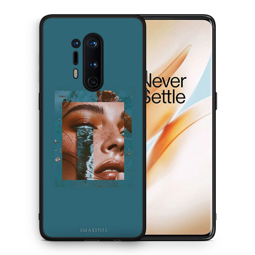 Θήκη OnePlus 8 Pro Cry An Ocean από τη Smartfits με σχέδιο στο πίσω μέρος και μαύρο περίβλημα | OnePlus 8 Pro Cry An Ocean case with colorful back and black bezels