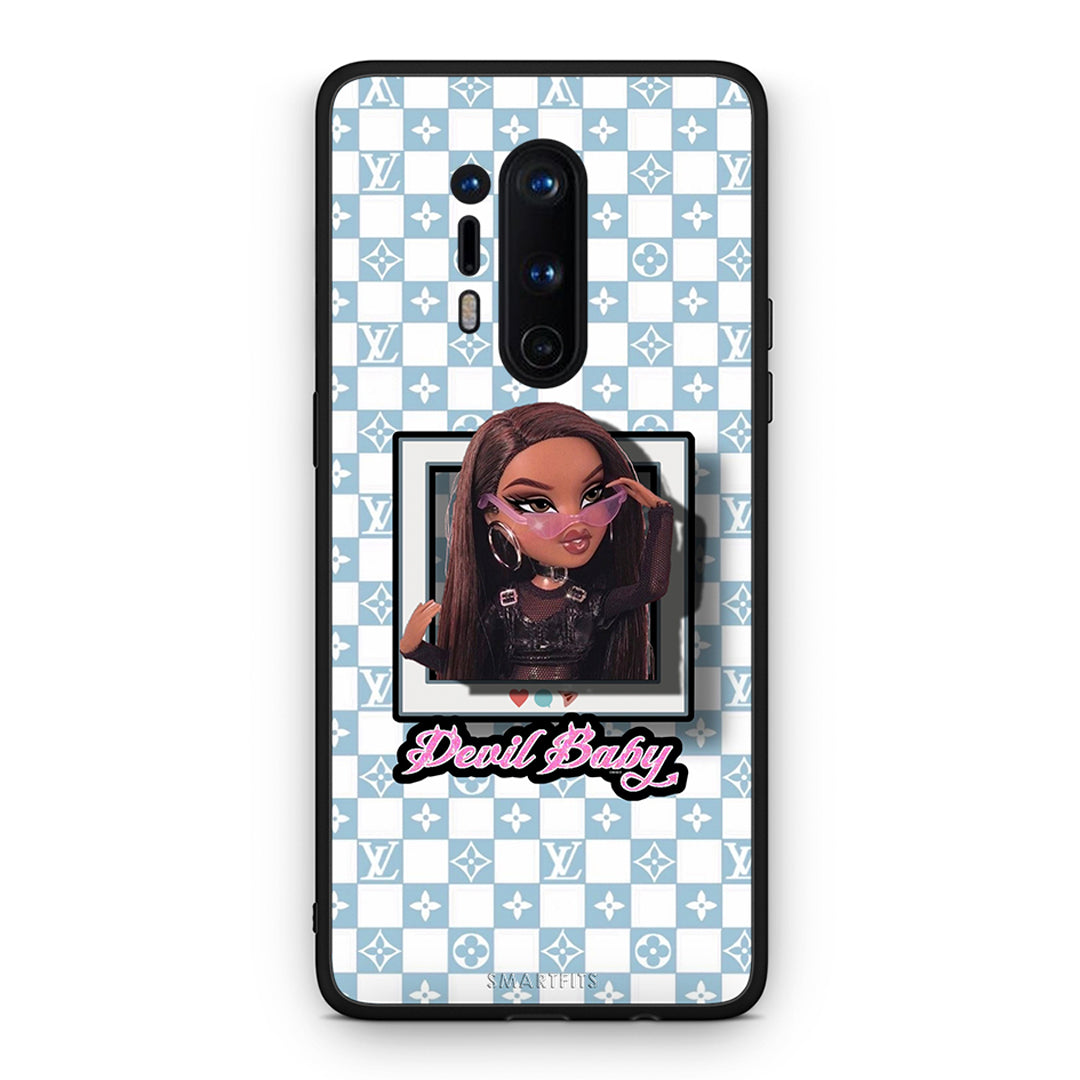 OnePlus 8 Pro Devil Baby Θήκη Αγίου Βαλεντίνου από τη Smartfits με σχέδιο στο πίσω μέρος και μαύρο περίβλημα | Smartphone case with colorful back and black bezels by Smartfits