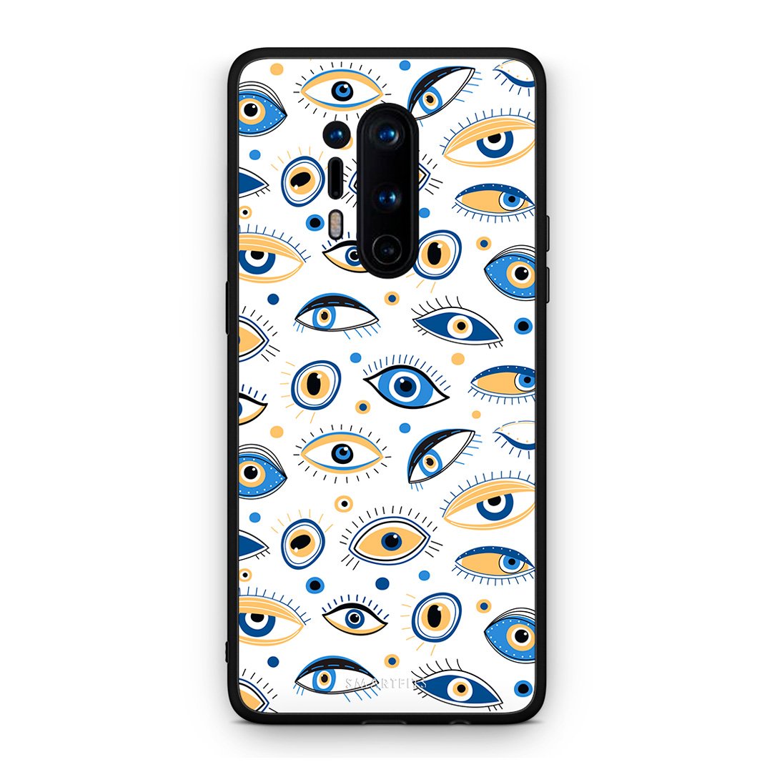 OnePlus 8 Pro Ftou Ftou θήκη από τη Smartfits με σχέδιο στο πίσω μέρος και μαύρο περίβλημα | Smartphone case with colorful back and black bezels by Smartfits