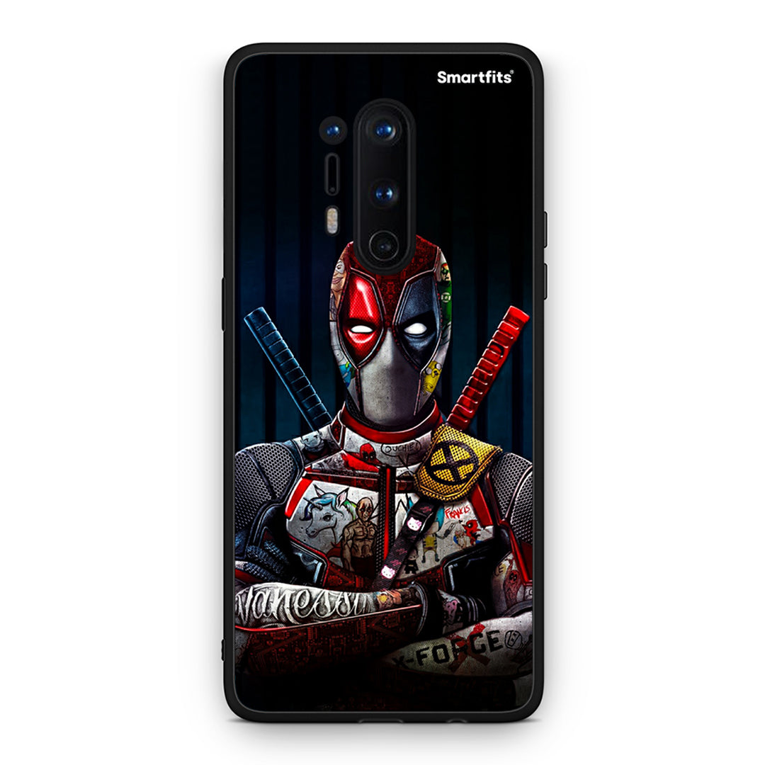 OnePlus 8 Pro Funny Guy θήκη από τη Smartfits με σχέδιο στο πίσω μέρος και μαύρο περίβλημα | Smartphone case with colorful back and black bezels by Smartfits