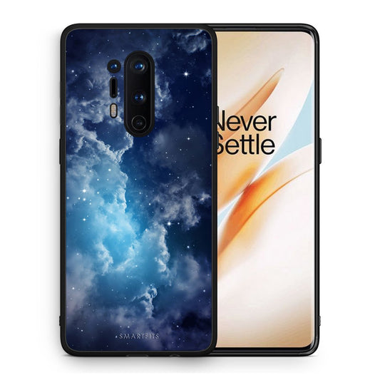 Θήκη OnePlus 8 Pro Blue Sky Galaxy από τη Smartfits με σχέδιο στο πίσω μέρος και μαύρο περίβλημα | OnePlus 8 Pro Blue Sky Galaxy case with colorful back and black bezels