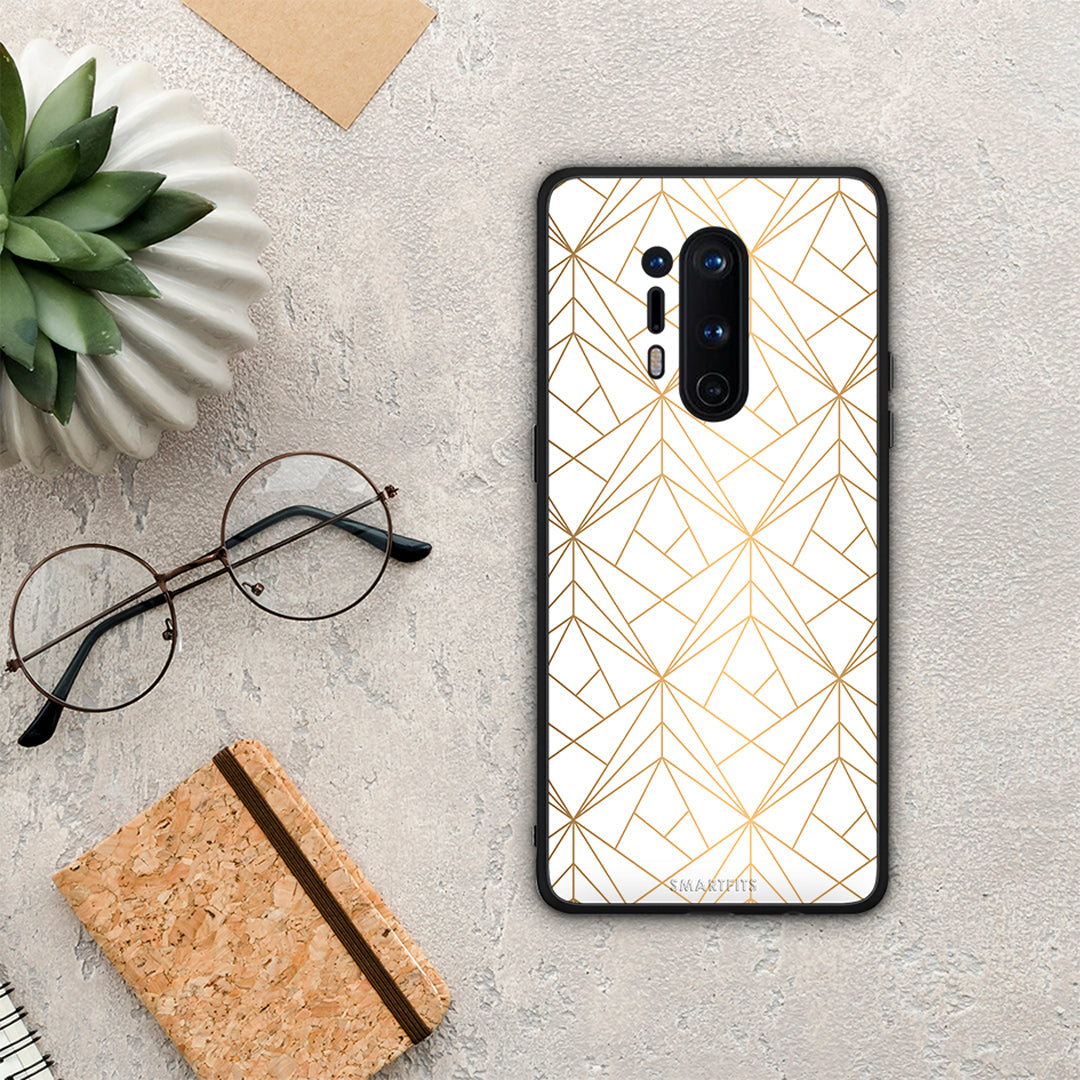 Geometric Luxury White - OnePlus 8 Pro θήκη