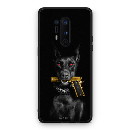 OnePlus 8 Pro Golden Gun Θήκη Αγίου Βαλεντίνου από τη Smartfits με σχέδιο στο πίσω μέρος και μαύρο περίβλημα | Smartphone case with colorful back and black bezels by Smartfits