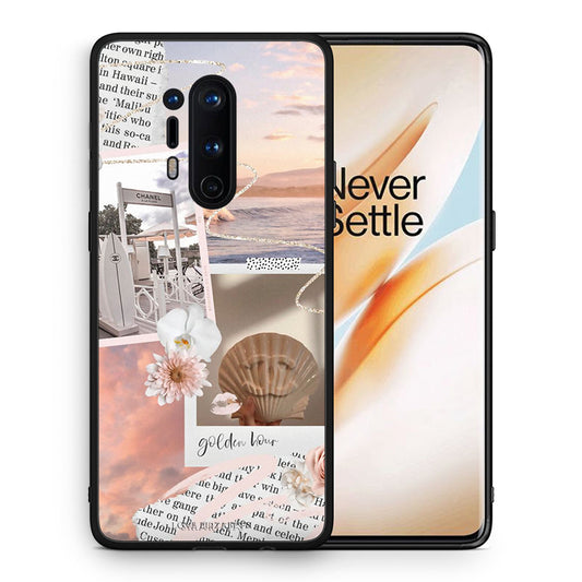 Θήκη Αγίου Βαλεντίνου OnePlus 8 Pro Golden Hour από τη Smartfits με σχέδιο στο πίσω μέρος και μαύρο περίβλημα | OnePlus 8 Pro Golden Hour case with colorful back and black bezels