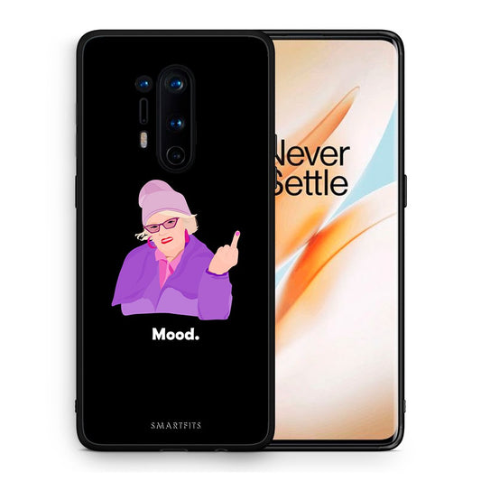 Θήκη OnePlus 8 Pro Grandma Mood Black από τη Smartfits με σχέδιο στο πίσω μέρος και μαύρο περίβλημα | OnePlus 8 Pro Grandma Mood Black case with colorful back and black bezels