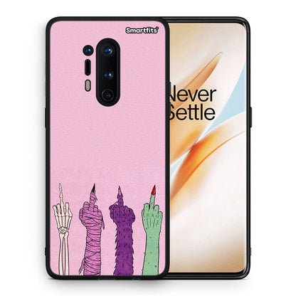 Θήκη OnePlus 8 Pro Halloween Be A Lady από τη Smartfits με σχέδιο στο πίσω μέρος και μαύρο περίβλημα | OnePlus 8 Pro Halloween Be A Lady case with colorful back and black bezels