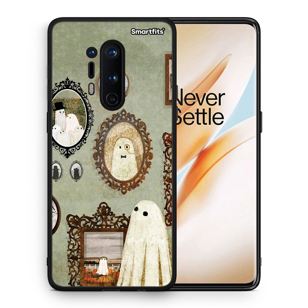 Θήκη OnePlus 8 Pro Halloween Ghost Season από τη Smartfits με σχέδιο στο πίσω μέρος και μαύρο περίβλημα | OnePlus 8 Pro Halloween Ghost Season case with colorful back and black bezels