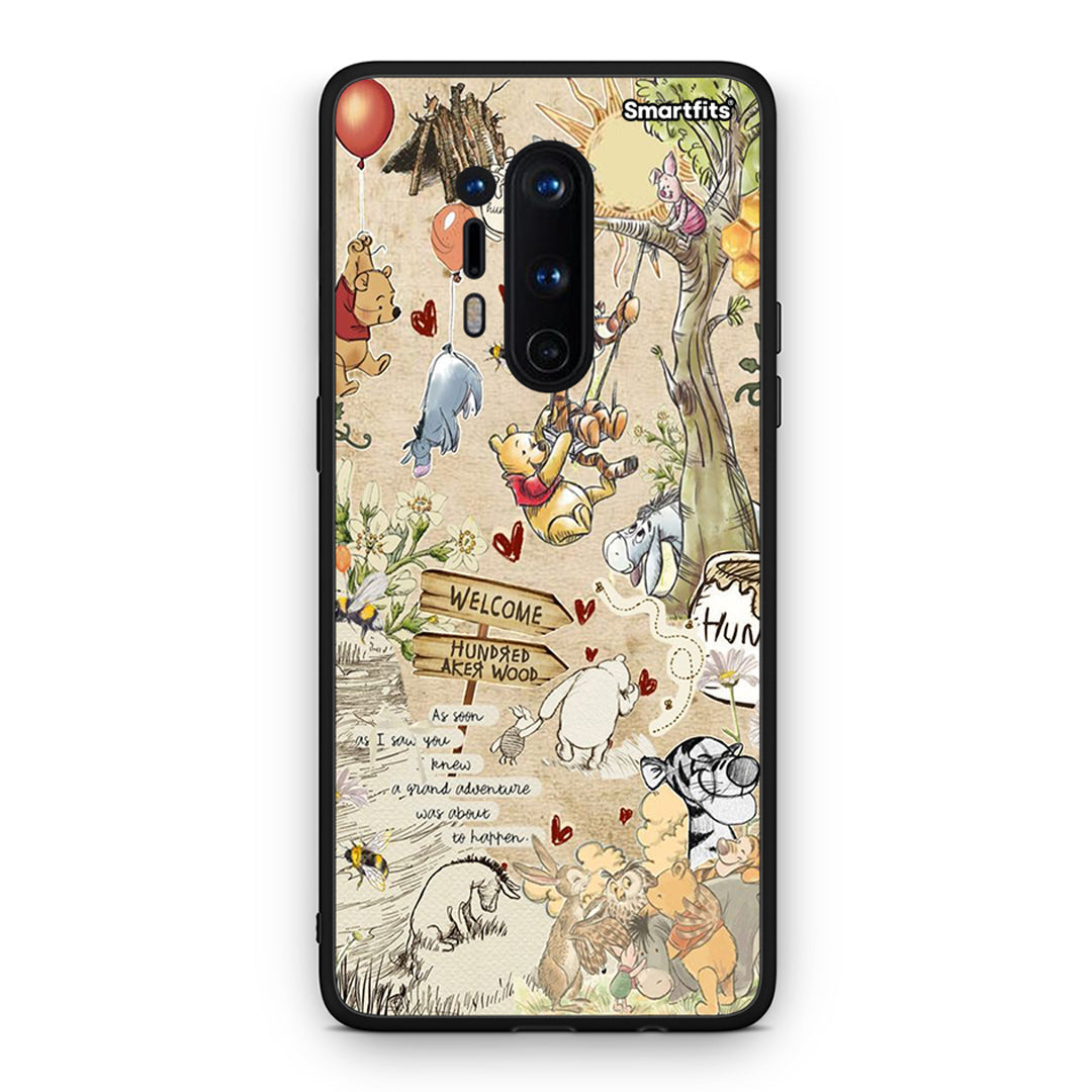 OnePlus 8 Pro Happy Friends θήκη από τη Smartfits με σχέδιο στο πίσω μέρος και μαύρο περίβλημα | Smartphone case with colorful back and black bezels by Smartfits