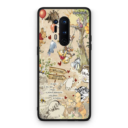 OnePlus 8 Pro Happy Friends θήκη από τη Smartfits με σχέδιο στο πίσω μέρος και μαύρο περίβλημα | Smartphone case with colorful back and black bezels by Smartfits