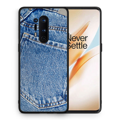 Θήκη OnePlus 8 Pro Jeans Pocket από τη Smartfits με σχέδιο στο πίσω μέρος και μαύρο περίβλημα | OnePlus 8 Pro Jeans Pocket case with colorful back and black bezels