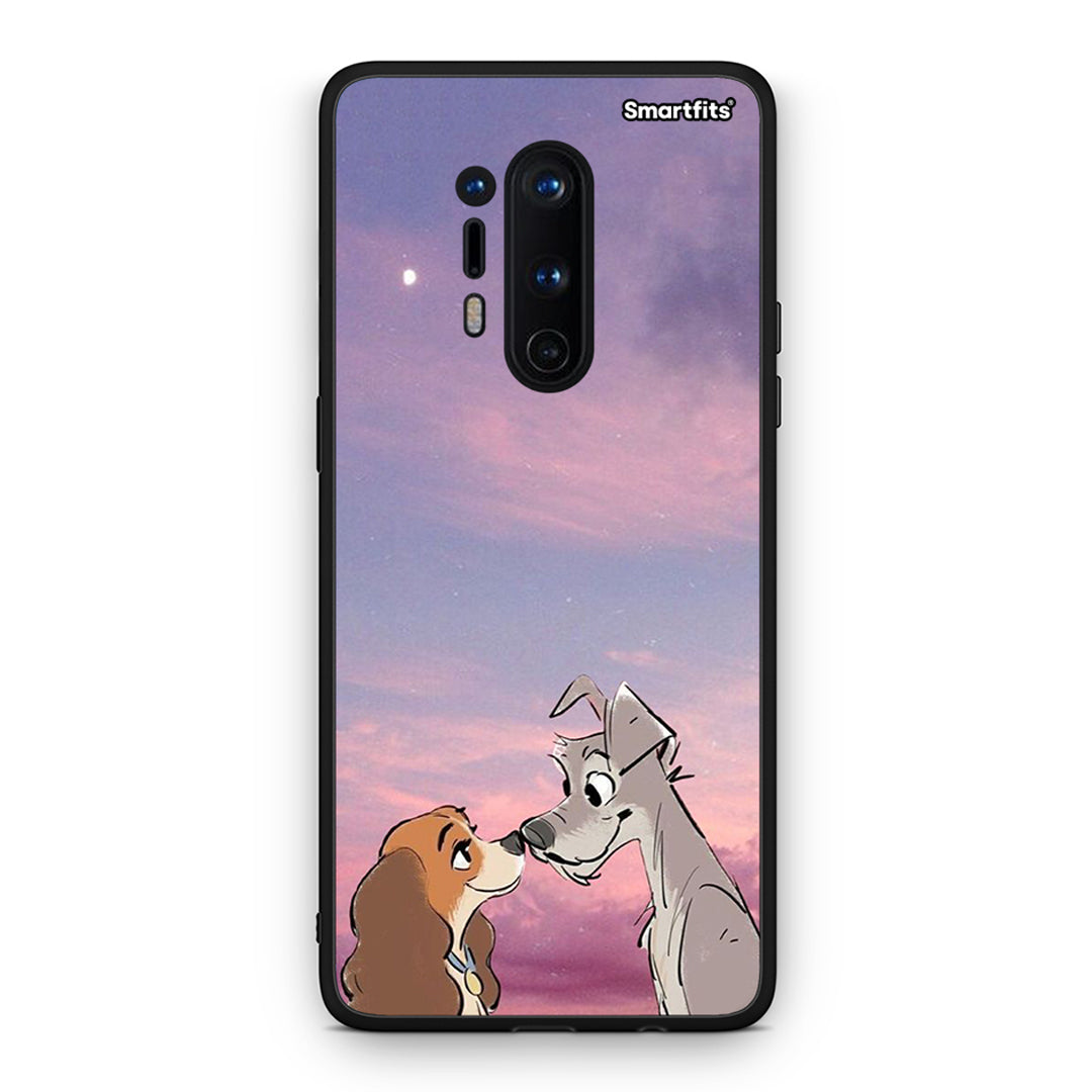 OnePlus 8 Pro Lady And Tramp θήκη από τη Smartfits με σχέδιο στο πίσω μέρος και μαύρο περίβλημα | Smartphone case with colorful back and black bezels by Smartfits