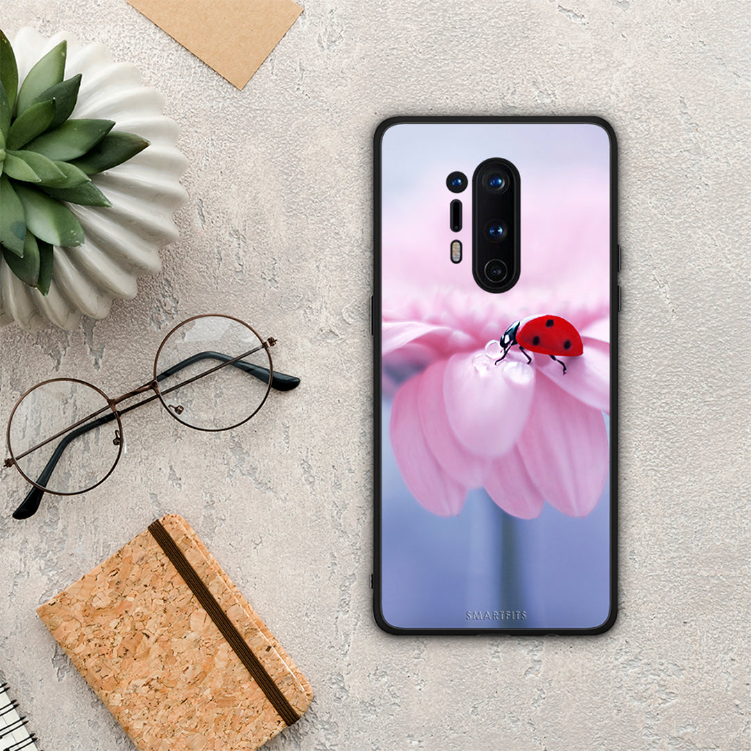 Ladybug Flower - OnePlus 8 Pro θήκη