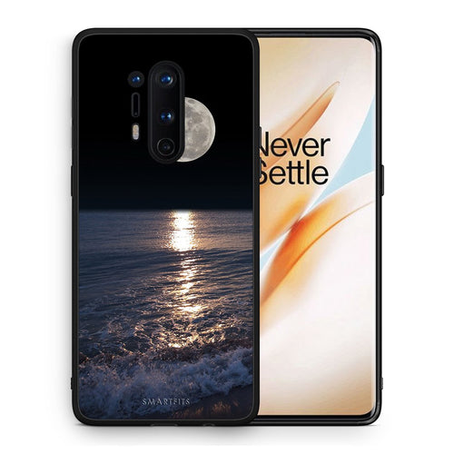 Θήκη OnePlus 8 Pro Moon Landscape από τη Smartfits με σχέδιο στο πίσω μέρος και μαύρο περίβλημα | OnePlus 8 Pro Moon Landscape case with colorful back and black bezels
