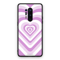 Thumbnail for OnePlus 8 Pro Lilac Hearts θήκη από τη Smartfits με σχέδιο στο πίσω μέρος και μαύρο περίβλημα | Smartphone case with colorful back and black bezels by Smartfits