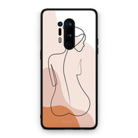 Thumbnail for OnePlus 8 Pro LineArt Woman θήκη από τη Smartfits με σχέδιο στο πίσω μέρος και μαύρο περίβλημα | Smartphone case with colorful back and black bezels by Smartfits