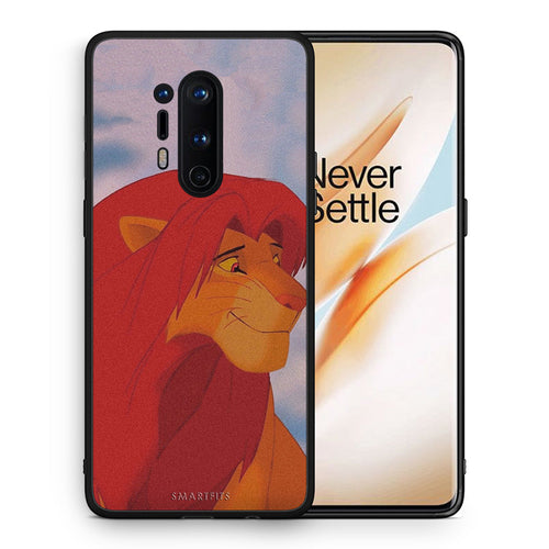 Θήκη Αγίου Βαλεντίνου OnePlus 8 Pro Lion Love 1 από τη Smartfits με σχέδιο στο πίσω μέρος και μαύρο περίβλημα | OnePlus 8 Pro Lion Love 1 case with colorful back and black bezels