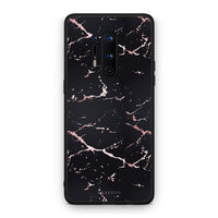 Thumbnail for 4 - OnePlus 8 Pro  Black Rosegold Marble case, cover, bumper