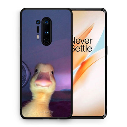 Θήκη OnePlus 8 Pro Meme Duck από τη Smartfits με σχέδιο στο πίσω μέρος και μαύρο περίβλημα | OnePlus 8 Pro Meme Duck case with colorful back and black bezels