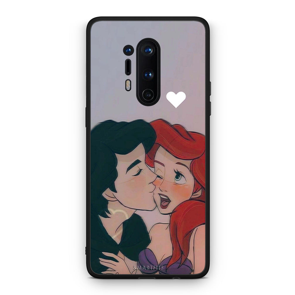 OnePlus 8 Pro Mermaid Love Θήκη Αγίου Βαλεντίνου από τη Smartfits με σχέδιο στο πίσω μέρος και μαύρο περίβλημα | Smartphone case with colorful back and black bezels by Smartfits