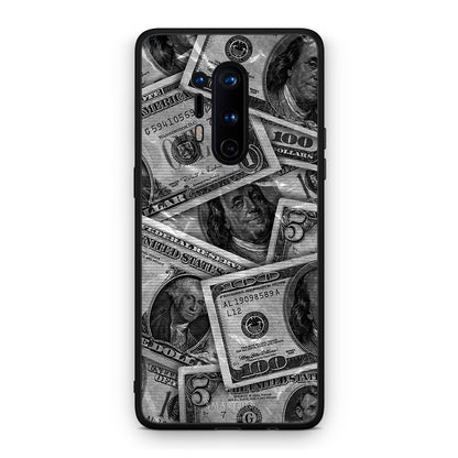 OnePlus 8 Pro Money Dollars θήκη από τη Smartfits με σχέδιο στο πίσω μέρος και μαύρο περίβλημα | Smartphone case with colorful back and black bezels by Smartfits