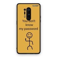 Thumbnail for OnePlus 8 Pro My Password Θήκη από τη Smartfits με σχέδιο στο πίσω μέρος και μαύρο περίβλημα | Smartphone case with colorful back and black bezels by Smartfits