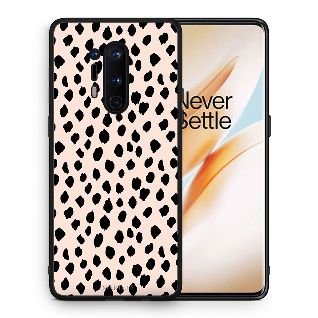 Θήκη OnePlus 8 Pro New Polka Dots από τη Smartfits με σχέδιο στο πίσω μέρος και μαύρο περίβλημα | OnePlus 8 Pro New Polka Dots case with colorful back and black bezels