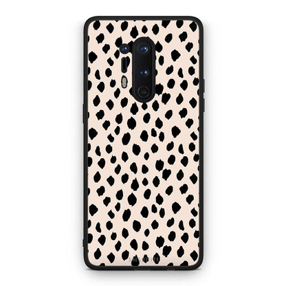 OnePlus 8 Pro New Polka Dots θήκη από τη Smartfits με σχέδιο στο πίσω μέρος και μαύρο περίβλημα | Smartphone case with colorful back and black bezels by Smartfits