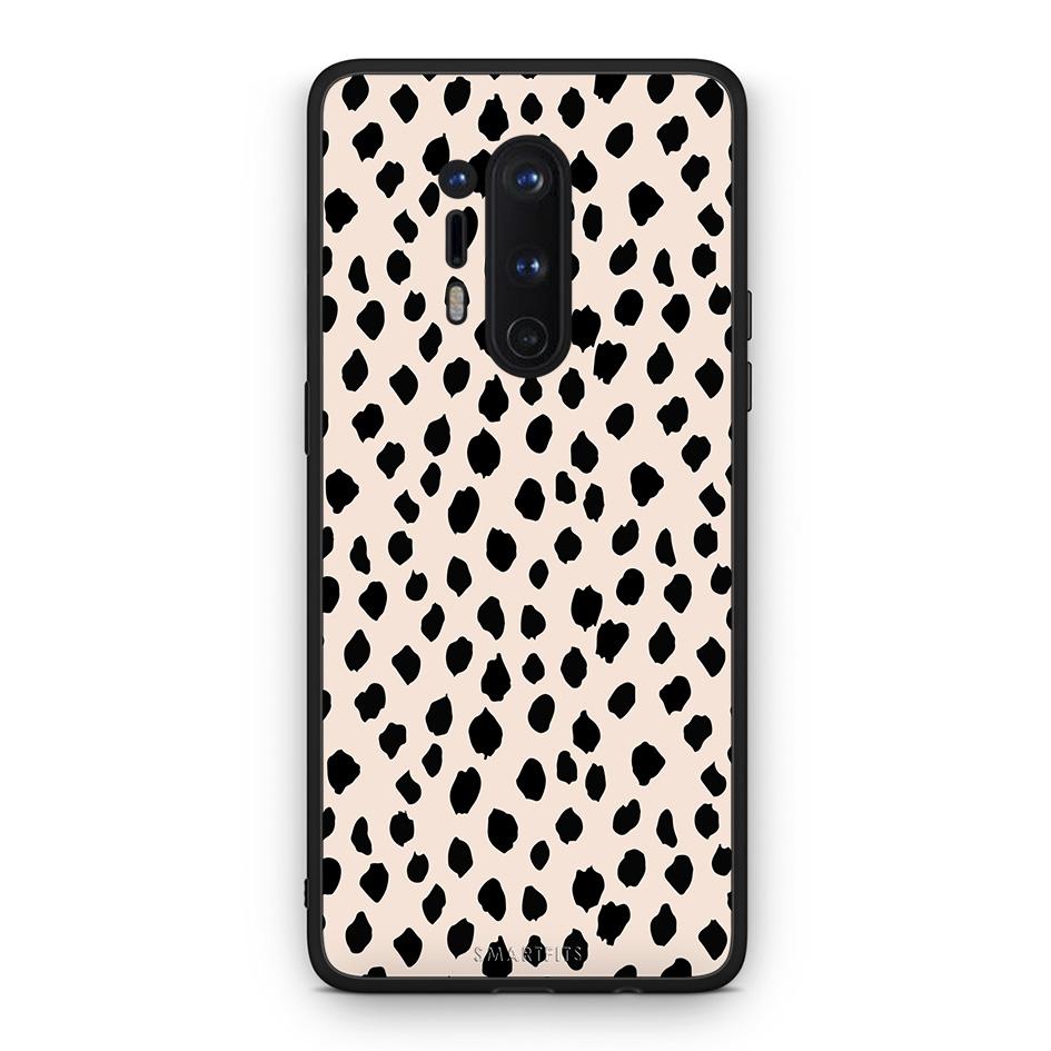 OnePlus 8 Pro New Polka Dots θήκη από τη Smartfits με σχέδιο στο πίσω μέρος και μαύρο περίβλημα | Smartphone case with colorful back and black bezels by Smartfits