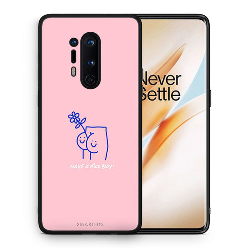 Θήκη OnePlus 8 Pro Nice Day από τη Smartfits με σχέδιο στο πίσω μέρος και μαύρο περίβλημα | OnePlus 8 Pro Nice Day case with colorful back and black bezels