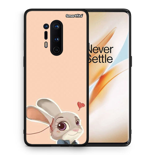 Θήκη OnePlus 8 Pro Nick Wilde And Judy Hopps Love 2 από τη Smartfits με σχέδιο στο πίσω μέρος και μαύρο περίβλημα | OnePlus 8 Pro Nick Wilde And Judy Hopps Love 2 case with colorful back and black bezels
