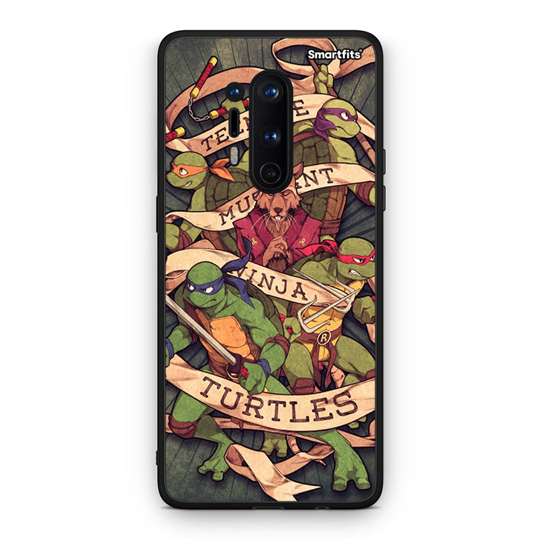 OnePlus 8 Pro Ninja Turtles θήκη από τη Smartfits με σχέδιο στο πίσω μέρος και μαύρο περίβλημα | Smartphone case with colorful back and black bezels by Smartfits