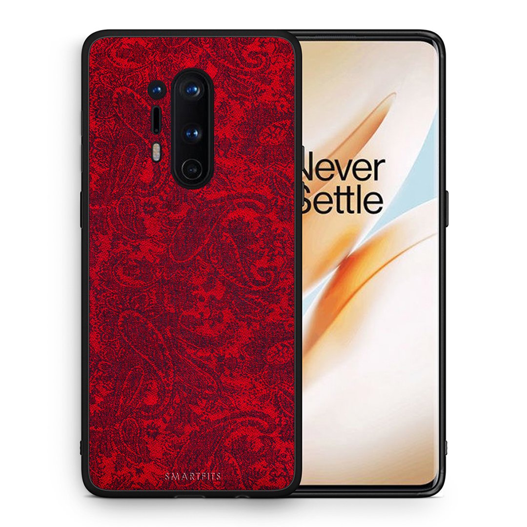 Θήκη OnePlus 8 Pro Paisley Cashmere από τη Smartfits με σχέδιο στο πίσω μέρος και μαύρο περίβλημα | OnePlus 8 Pro Paisley Cashmere case with colorful back and black bezels