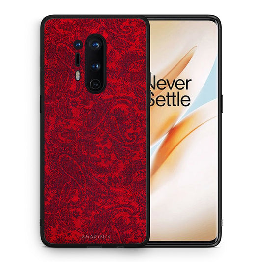 Θήκη OnePlus 8 Pro Paisley Cashmere από τη Smartfits με σχέδιο στο πίσω μέρος και μαύρο περίβλημα | OnePlus 8 Pro Paisley Cashmere case with colorful back and black bezels