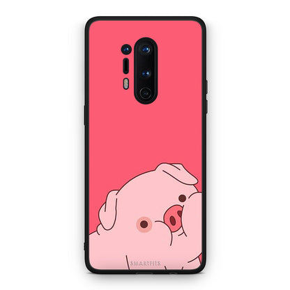 OnePlus 8 Pro Pig Love 1 Θήκη Αγίου Βαλεντίνου από τη Smartfits με σχέδιο στο πίσω μέρος και μαύρο περίβλημα | Smartphone case with colorful back and black bezels by Smartfits