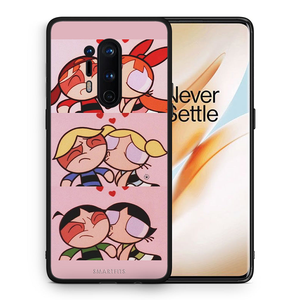 Θήκη Αγίου Βαλεντίνου OnePlus 8 Pro Puff Love από τη Smartfits με σχέδιο στο πίσω μέρος και μαύρο περίβλημα | OnePlus 8 Pro Puff Love case with colorful back and black bezels