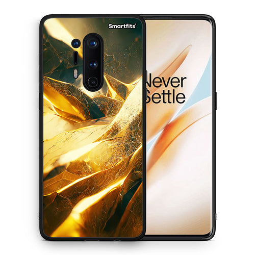 Θήκη OnePlus 8 Pro Real Gold από τη Smartfits με σχέδιο στο πίσω μέρος και μαύρο περίβλημα | OnePlus 8 Pro Real Gold case with colorful back and black bezels