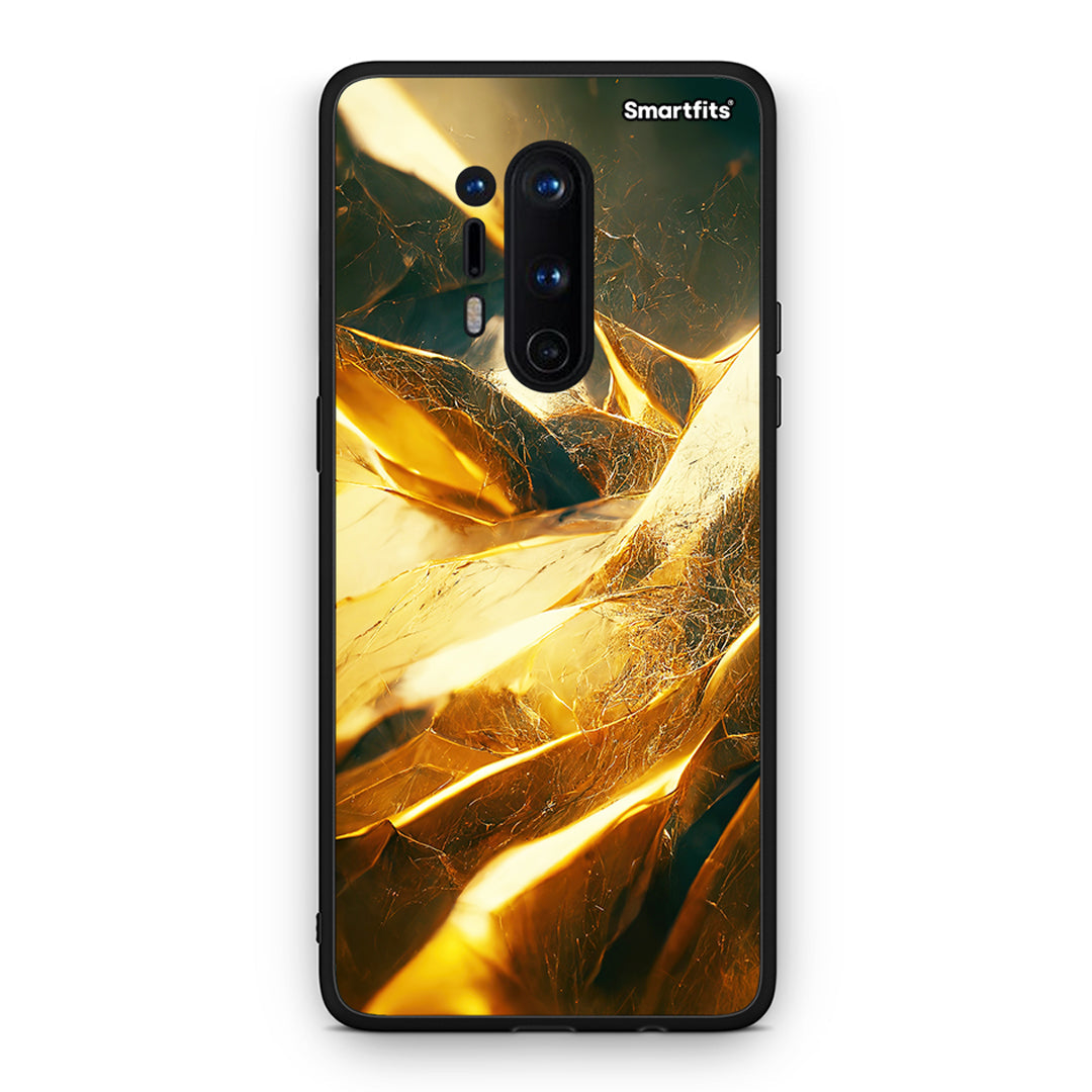 OnePlus 8 Pro Real Gold θήκη από τη Smartfits με σχέδιο στο πίσω μέρος και μαύρο περίβλημα | Smartphone case with colorful back and black bezels by Smartfits