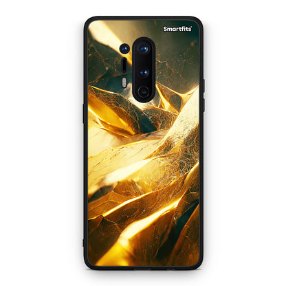 OnePlus 8 Pro Real Gold θήκη από τη Smartfits με σχέδιο στο πίσω μέρος και μαύρο περίβλημα | Smartphone case with colorful back and black bezels by Smartfits