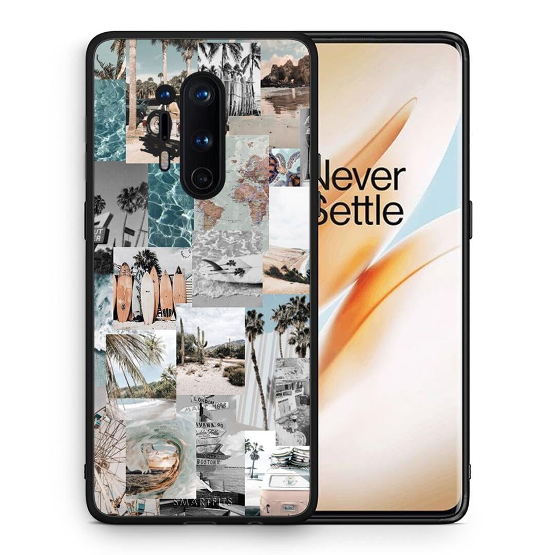 Θήκη OnePlus 8 Pro Retro Beach Life από τη Smartfits με σχέδιο στο πίσω μέρος και μαύρο περίβλημα | OnePlus 8 Pro Retro Beach Life case with colorful back and black bezels